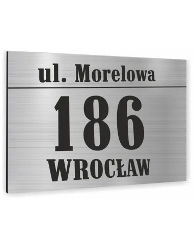 Tabliczka ADRESOWA ALUMINIOWA Tablica NUMER DOMU 15x20 dibond