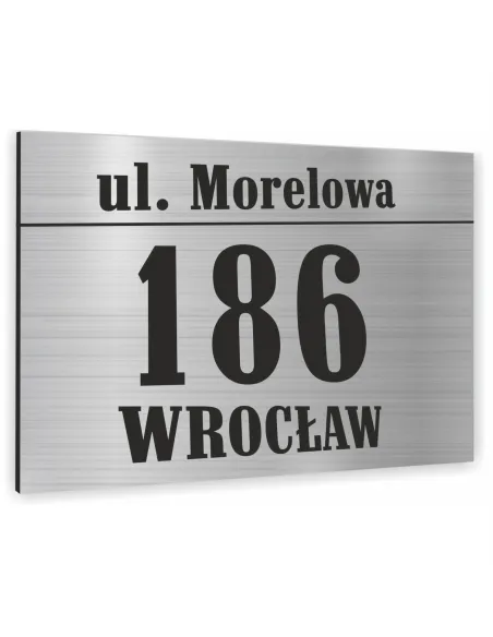 Tabliczka ADRESOWA ALUMINIOWA Tablica NUMER DOMU 15x20 dibond