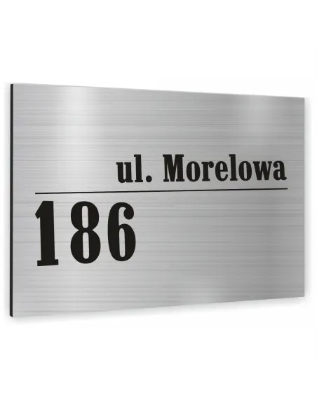 METALOWA TABLICA ADRESOWA NAZWA ULICY ALUMINIUM 3D 20x15cm dibond