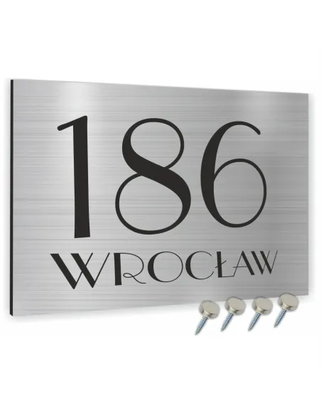 TABLICA ADRESOWA METAL NUMER DOMU POSESJI dibond 20x15 cm