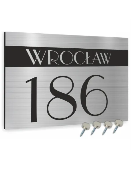 Tabliczka ADRESOWA ALUMINIOWA 20x15 numer dom dibond