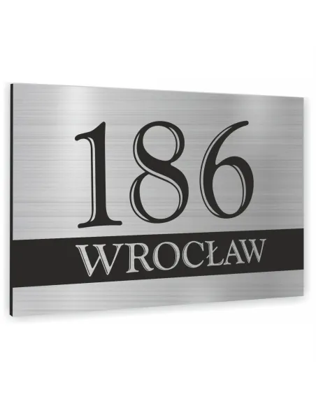 TABLICZKA ADRESOWA NUMER DOMU SZYLD - ALUMINIUM 20x15 cm dibond