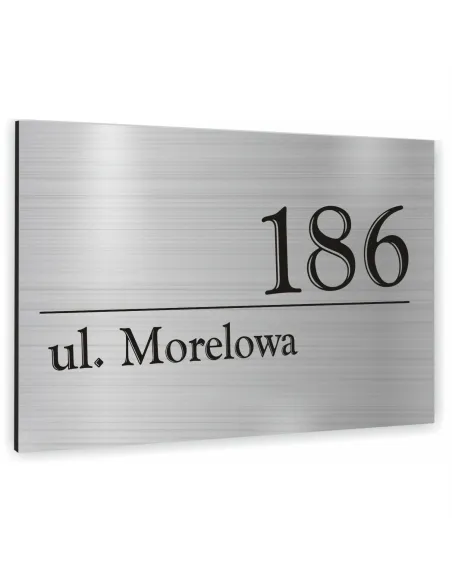 METALOWA TABLICA ADRESOWA NAZWA ULICY ALUMINIUM 20x15 cm dibond