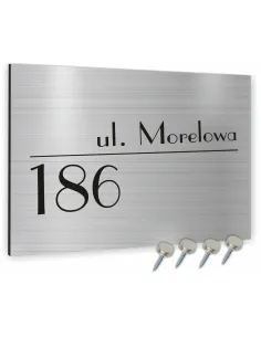 Tabliczka ADRESOWA ALUMINIOWA Tablica NUMER DOMU dibond 20x15 cm