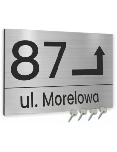 TABLICA ADRESOWA METAL NUMER DOMU POSESJI  20x15 cm dibond