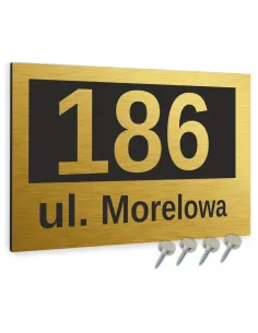 Tabliczka ADRESOWA ALUMINIOWA Tablica NUMER DOMU dibond 20x15 cm