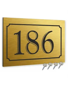 METALOWA TABLICA ADRESOWA NAZWA ULICY ALUMINIUM 20x15 cm dibond