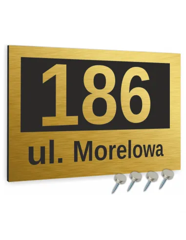 Tabliczka ADRESOWA ALUMINIOWA Tablica NUMER DOMU dibond 20x30 cm