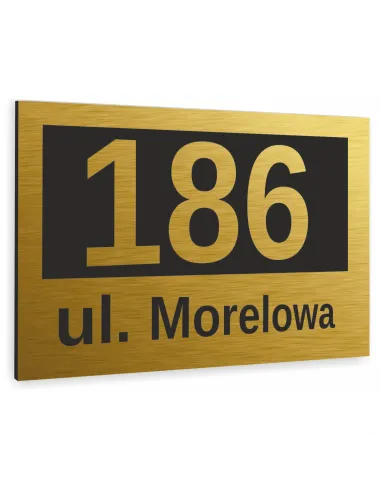 Tabliczka ADRESOWA ALUMINIOWA Tablica NUMER DOMU dibond 20x30 cm