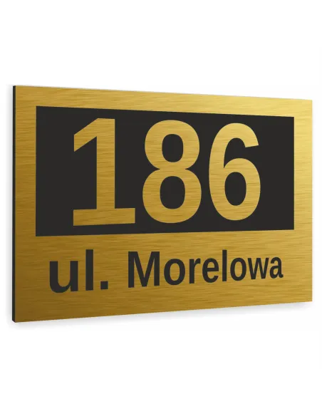 Tabliczka ADRESOWA ALUMINIOWA Tablica NUMER DOMU dibond 20x30 cm