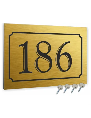 METALOWA TABLICA ADRESOWA NAZWA ULICY ALUMINIUM 20x30 cm dibond