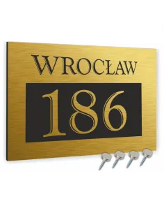 Tabliczka ADRESOWA ALUMINIOWA Tablica NUMER DOMU 30x20 dibond