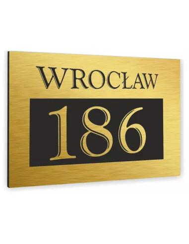 Tabliczka ADRESOWA ALUMINIOWA Tablica NUMER DOMU 30x20 dibond