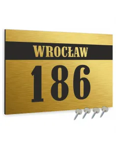 Tabliczka ADRESOWA ALUMINIOWA Tablica NUMER DOMU DIBOND 20x30 cm