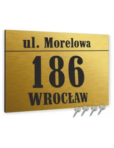 METALOWA TABLICA ADRESOWA NAZWA ULICY ALUMINIUM 3D 20x30cm dibond