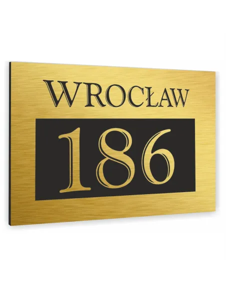 Tabliczka ADRESOWA ALUMINIOWA Tablica NUMER DOMU 40x30 dibond