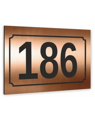 Tabliczka ADRESOWA Aluminiowa miedziana Numer domu dibond 20x15cm