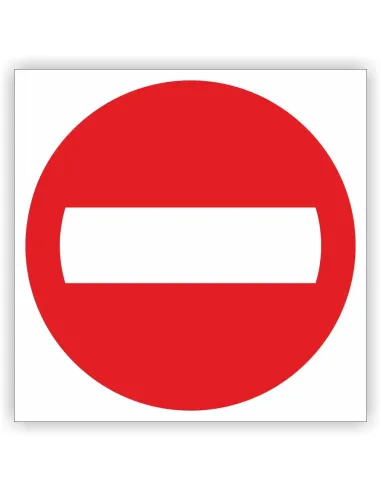 Znak drogowy Tablica informacyjna B2 zakaz wjazdu - znak zakazu 60x60 cm