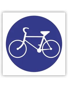 Znak drogowy Tablica informacyjna C13 droga dla rowerów -znak nakazu 40x40 cm