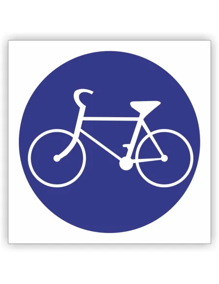 Znak drogowy Tablica informacyjna C13 droga dla rowerów -znak nakazu 40x40 cm