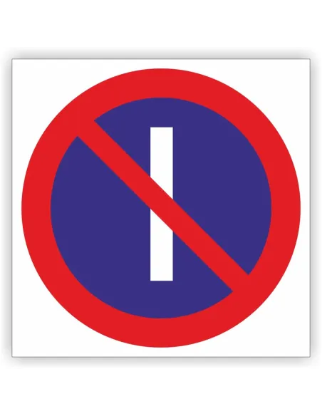 Znak drogowy Tablica informacyjna B37 zakaz postoju w dni nieparzyste -znak zakazu 60x60 cm