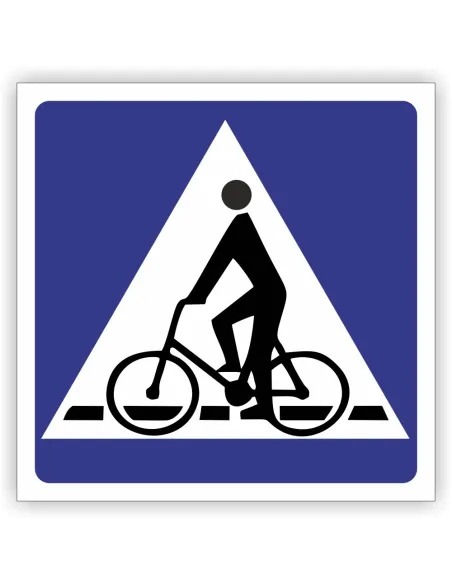 Znak drogowy Tablica informacyjna D6a przejazd dla rowerzystów -znak informacyjny 40x40 cm