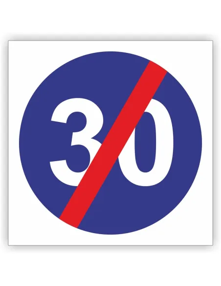 Znak drogowy Tablica informacyjna C15 koniec minimalnej prędkości -znak nakazu 60x60 cm