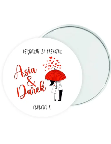 LUSTERECZKO LUSTERKO prezent podziękowanie dla gości na ŚLUB WESELE