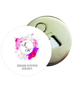 Otwieracz z magnesem prezent podziękowanie dla gości za przybycie na ŚLUB WESELE