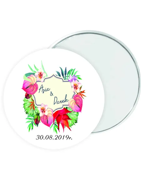 LUSTERECZKO LUSTERKO prezent podziękowanie dla gości na ŚLUB WESELE z imionami