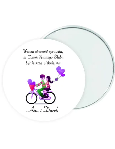 MAGNES PERSONALIZOWANY prezent podziękowanie dla gości NA WESELE duży wybór