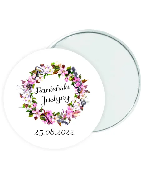 LUSTERECZKO prezent podziękowanie na WIECZÓR PANIEŃSKI PERSONALIZOWANE z imeniem