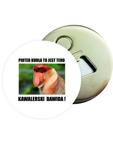 Otwieracz z magnesem prezent NA KAWALERSKI WZORY Z IMIENIEM personalizowany