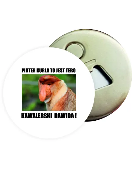 Otwieracz z magnesem prezent NA KAWALERSKI WZORY Z IMIENIEM personalizowany