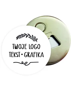 Otwieracz z magnesem REKLAMOWE Z TWOIM LOGO TEKSTEM GRAFIKĄ