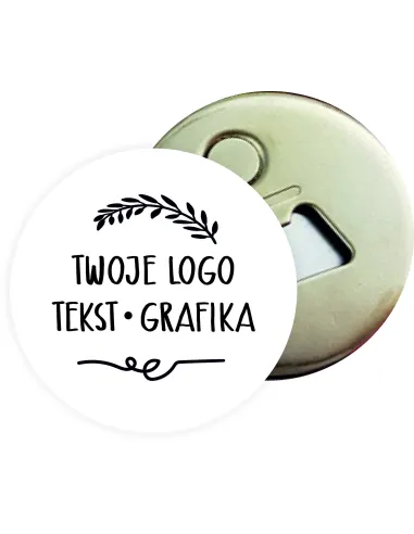 Otwieracz z magnesem REKLAMOWE Z TWOIM LOGO TEKSTEM GRAFIKĄ