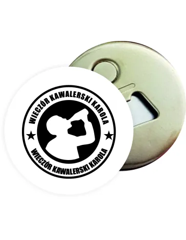 Otwieracz z magnesem prezent NA KAWALERSKI WZORY Z IMIENIEM personalizowany