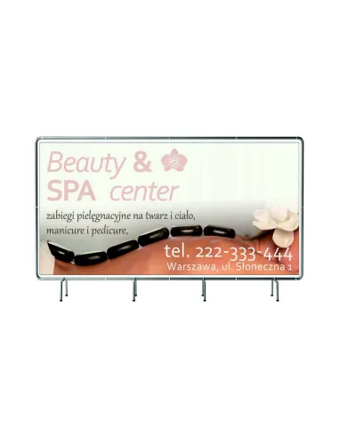 BANER REKLAMOWY 100x200cm BEAUTY & SPA duży wybór projekt gratis RÓŻNE WZORY