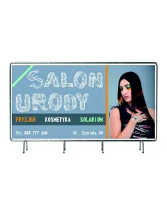 BANER REKLAMOWY 100x50cm  projekt gratis plandeka SALON URODY