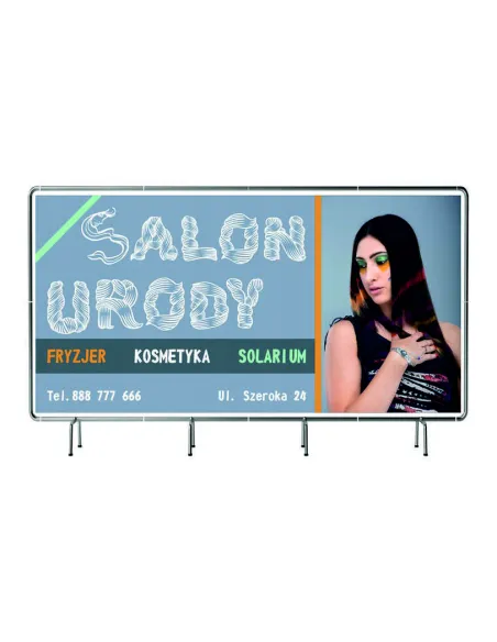 BANER REKLAMOWY 100x50cm  projekt gratis plandeka SALON URODY
