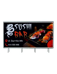 BANER REKLAMOWY 130x80cm duży wybór wzorów azjatycka kuchnia BAR SUSHI