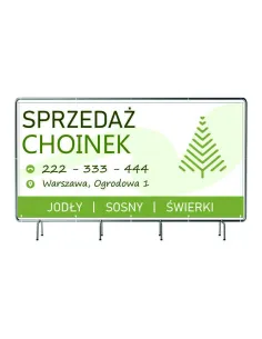 BANER REKLAMOWY 100x200cm duży wybór projekt gratis RÓŻNE WZORY SPRZEDAŻ CHOINEK