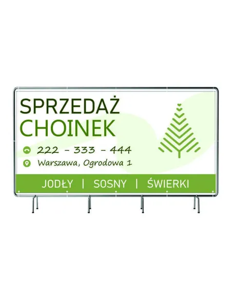 BANER REKLAMOWY 100x200cm duży wybór projekt gratis RÓŻNE WZORY SPRZEDAŻ CHOINEK