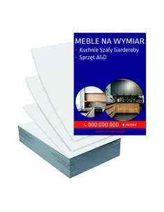 Ulotki A6 100szt reklamowe firmowe MEBLE NA WYMIAR gotowe wzory