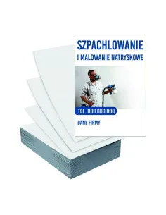 Ulotki A6 1000szt reklamowe firmowe duży wybór wzorów SZPACHLOWANIE MALOWANIE NATRYSKOWE