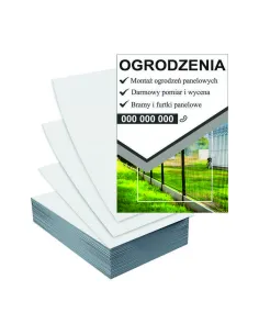 Ulotki A6 5000szt reklamowe firmowe duży wybór MONTAŻ OGRODZEŃ