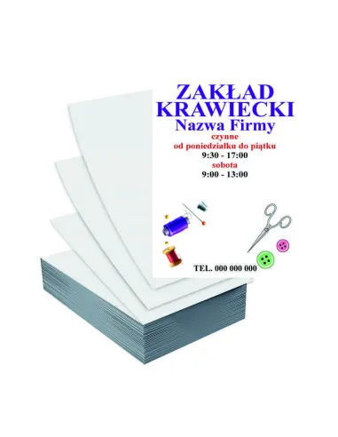 Ulotki A5 1000 szt reklamowe firmowe duży wybór wzorów ZAKŁAD KRAWIECKI