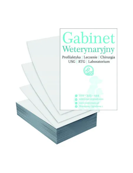 Ulotki A5 1000 szt reklamowe firmowe duży wybór wzorów GABINET WETERYNARYJNY