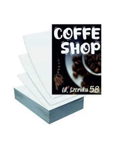 Ulotki A5 5000szt reklamowe firmowe różne wzory COFFEE SHOP TWOJA NAZWA