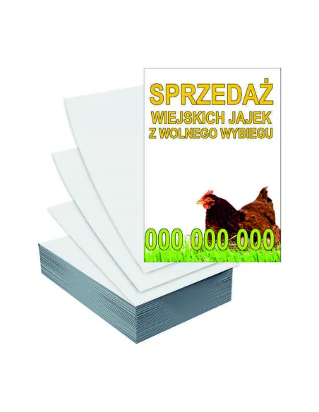 Ulotki A5 5000szt reklamowe firmowe różne wzory JAJA WIEJSKIE SPRZEDAŻ